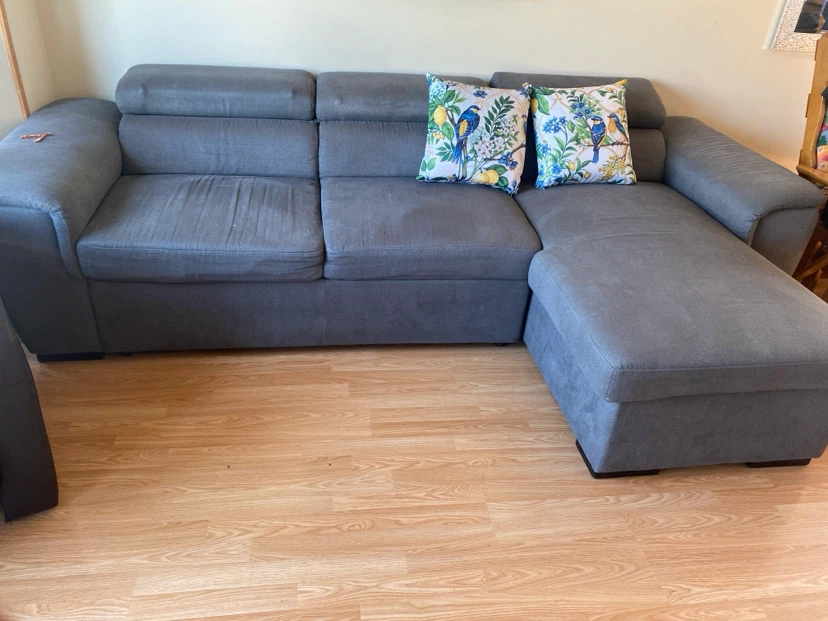 Gray Sectional Sofa with Storage Chaise - photo 3