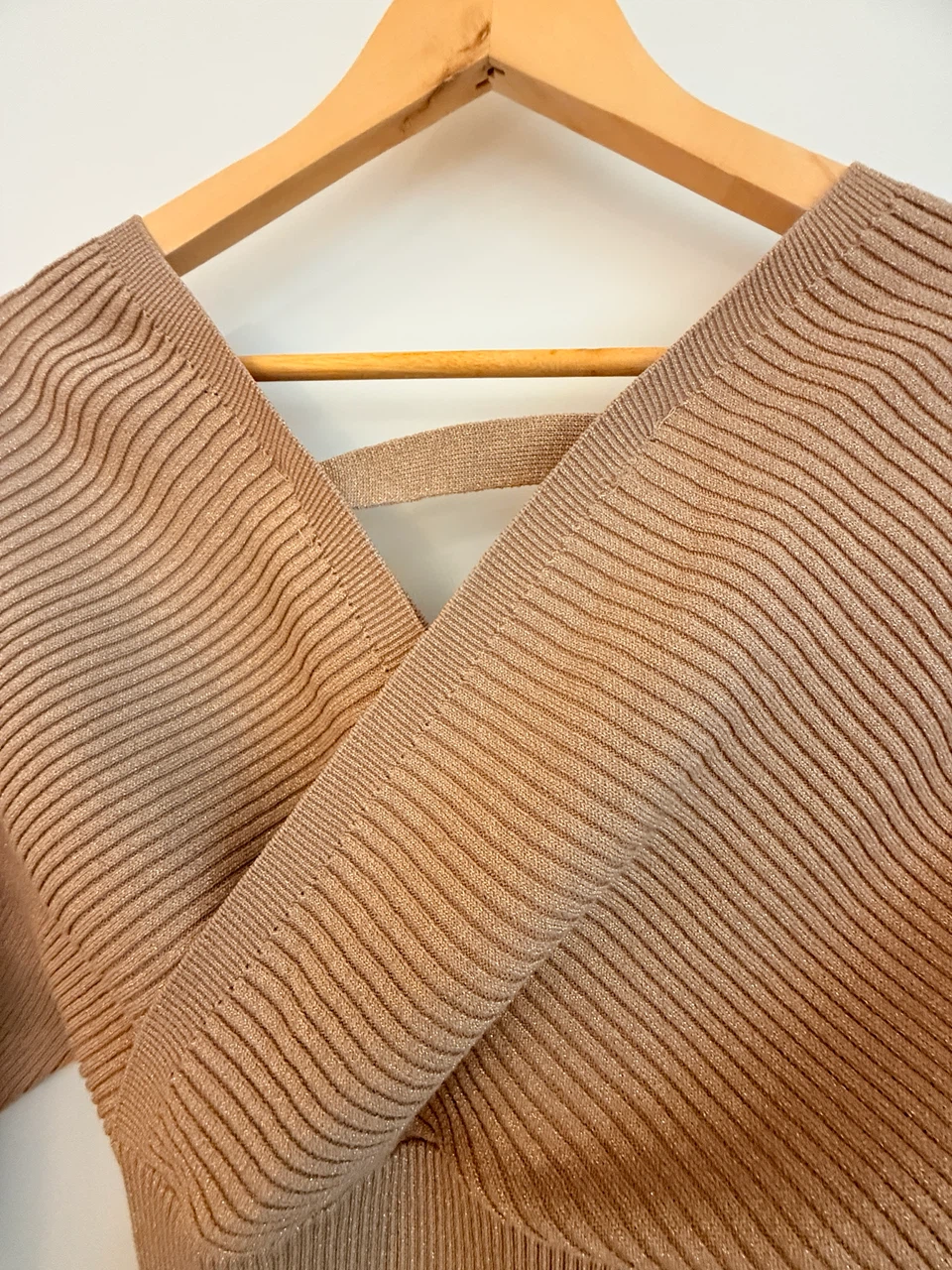Ribbed Knit Wrap Dress - photo 3