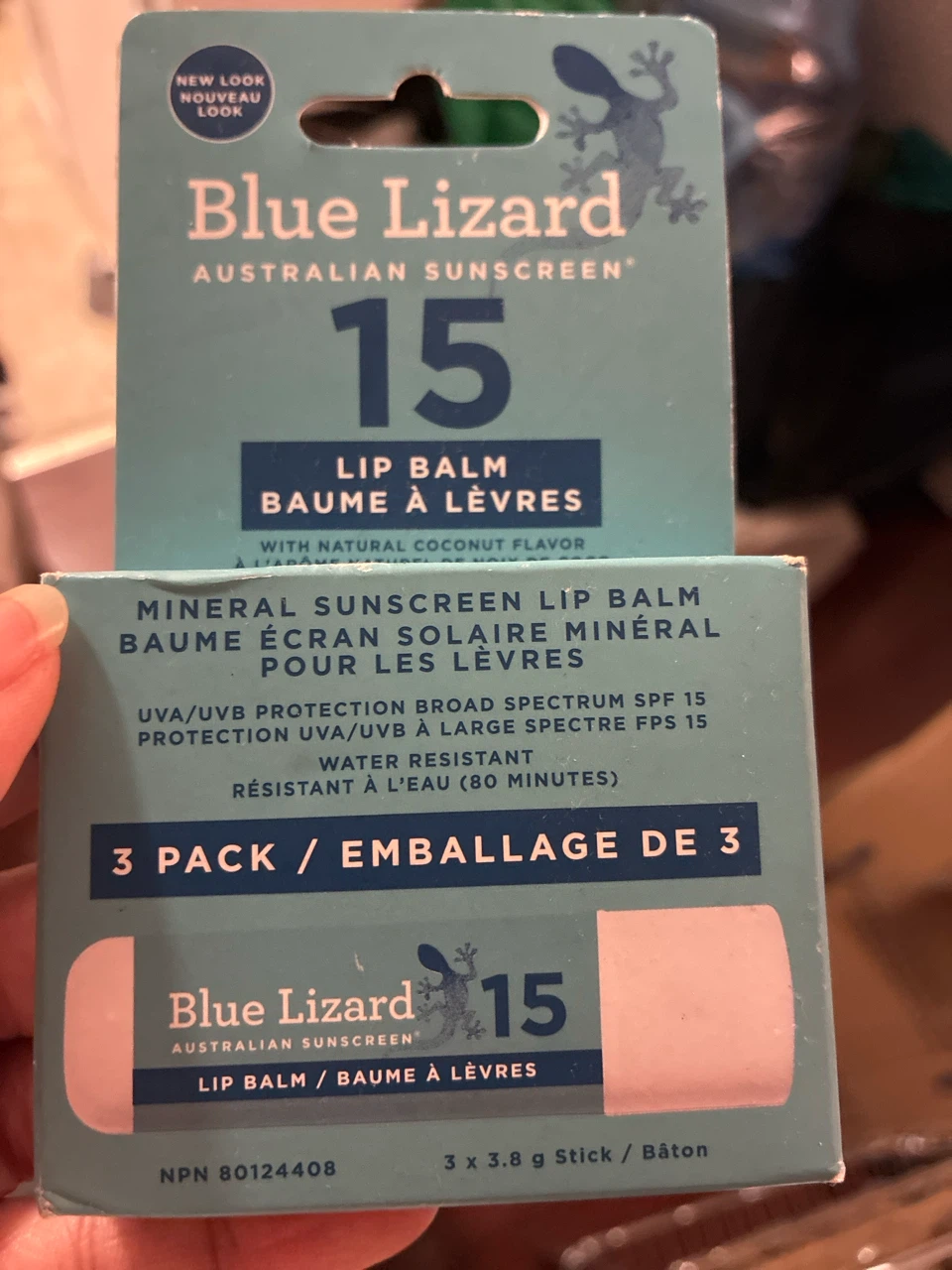 1 Blue Lizard SPF 15 Mineral  Lip Balm - 1 lip balm