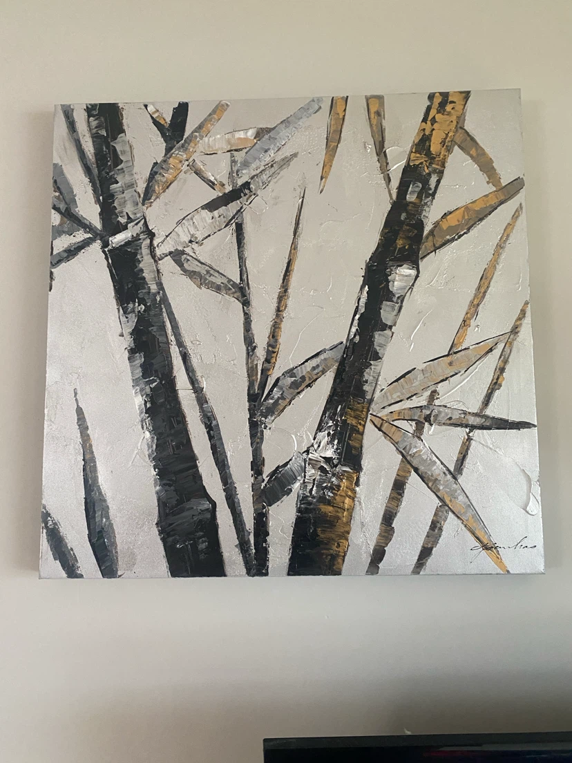 Abstract Bamboo Wall Art Painting