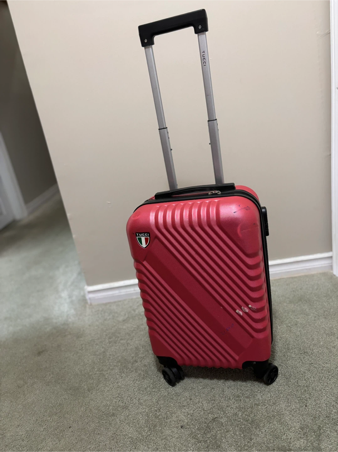 TUCCI Carry-On Suitcase - Pink