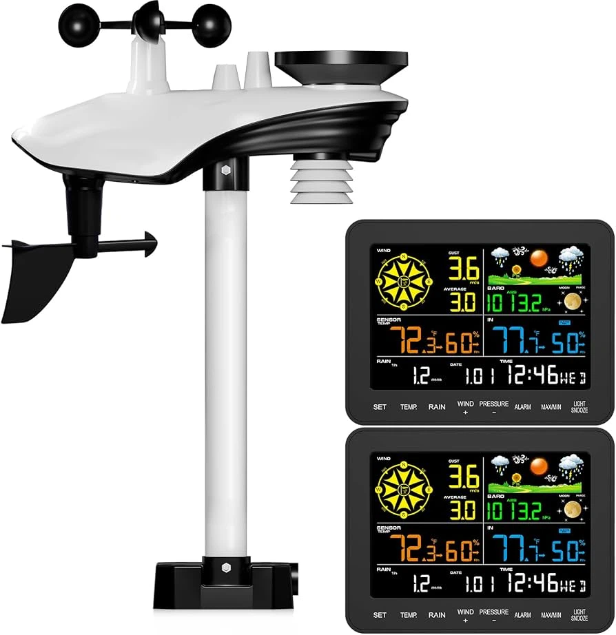 🔥 Wireless Weather Station | 12-in-1 Outdoor Sensor