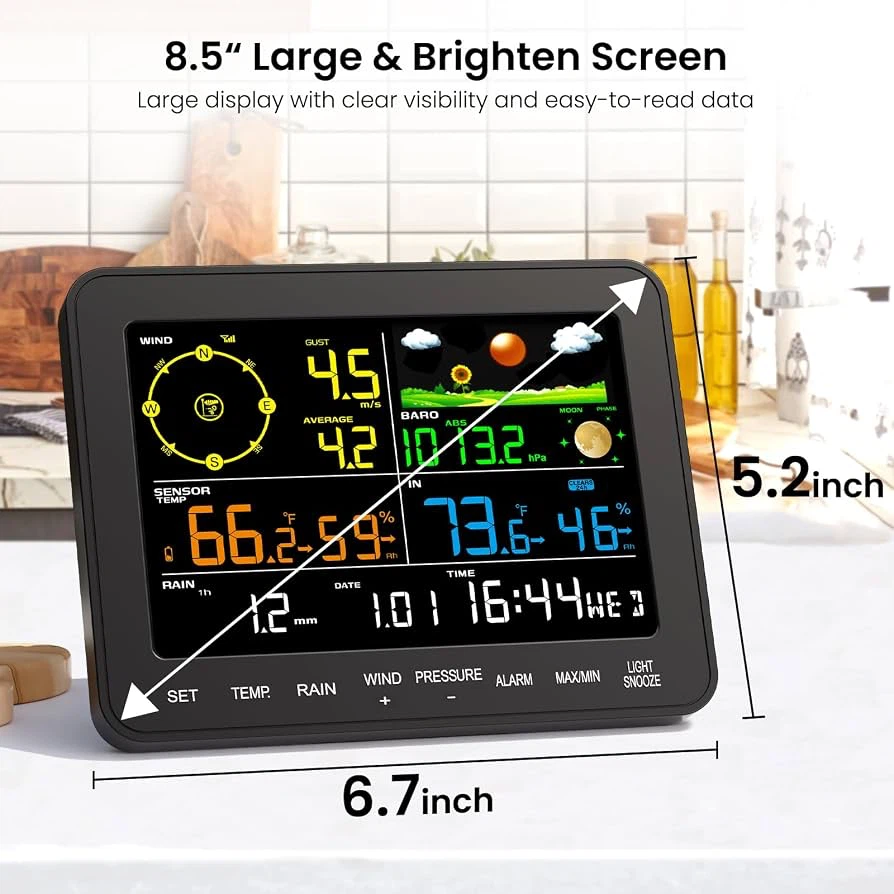 🔥 Wireless Weather Station | 12-in-1 Outdoor Sensor - photo 2