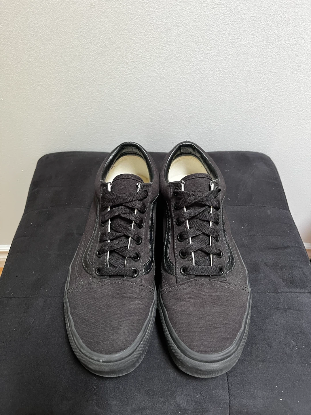 Vans Black-on-Black Sneakers  Women’s Size 7  Like New