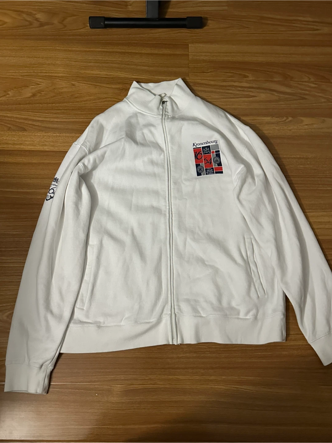 Kronenbourg 1664 White Zip-Up Track Jacket