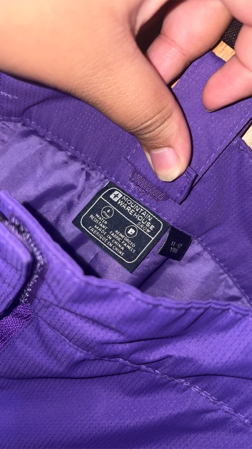 Mountain Warehouse Purple Ski Snow Bib Pants - photo 2