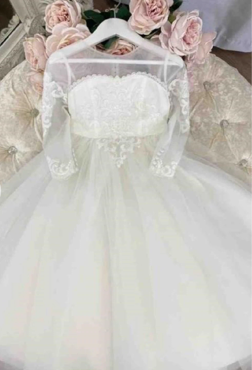 White Flower Girl Dress