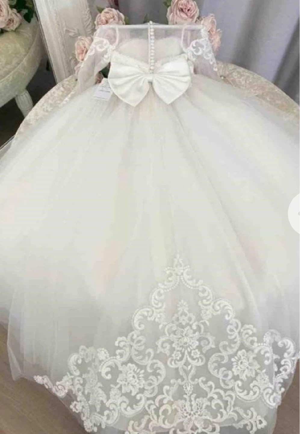 White Flower Girl Dress - photo 2