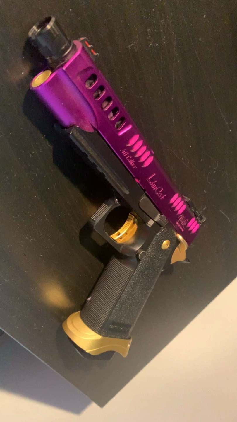 Custom Hi-Capa Airsoft Pistol - Purple & Gold - photo 2