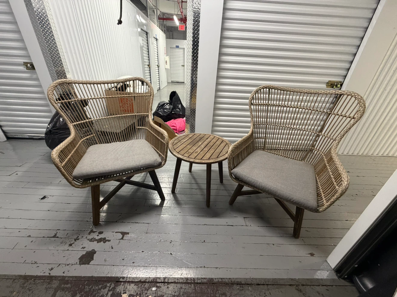 Wicker Patio Set with Table and 2 Chairs Martha Stewart