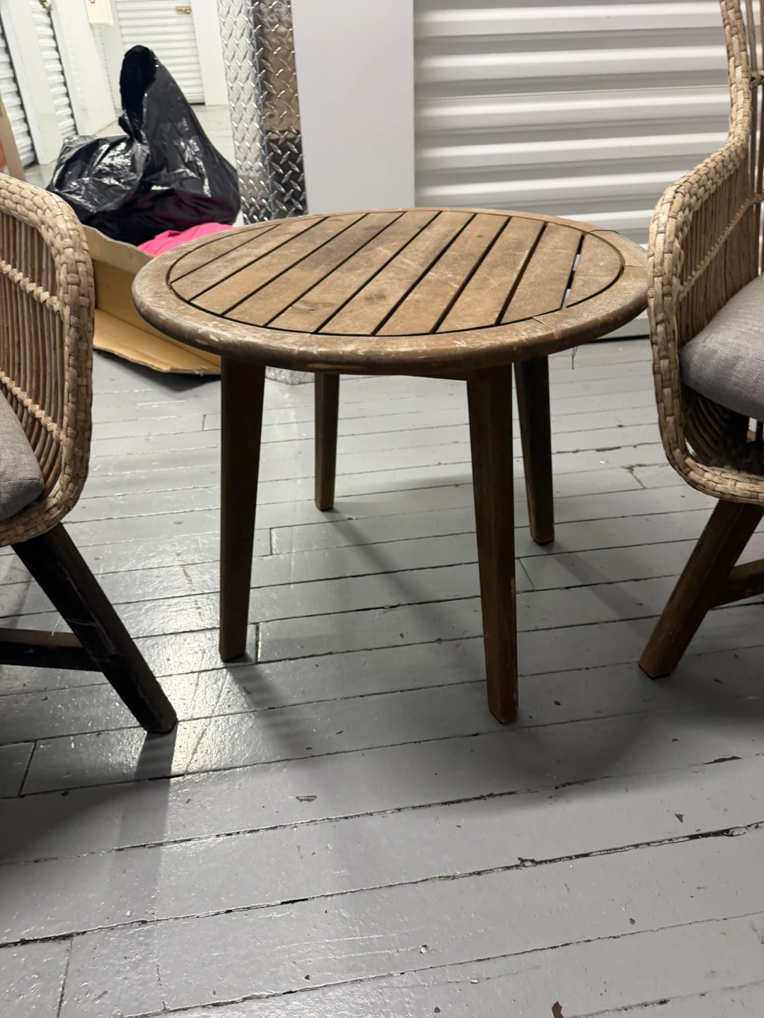 Wicker Patio Set with Table and 2 Chairs Martha Stewart - photo 3