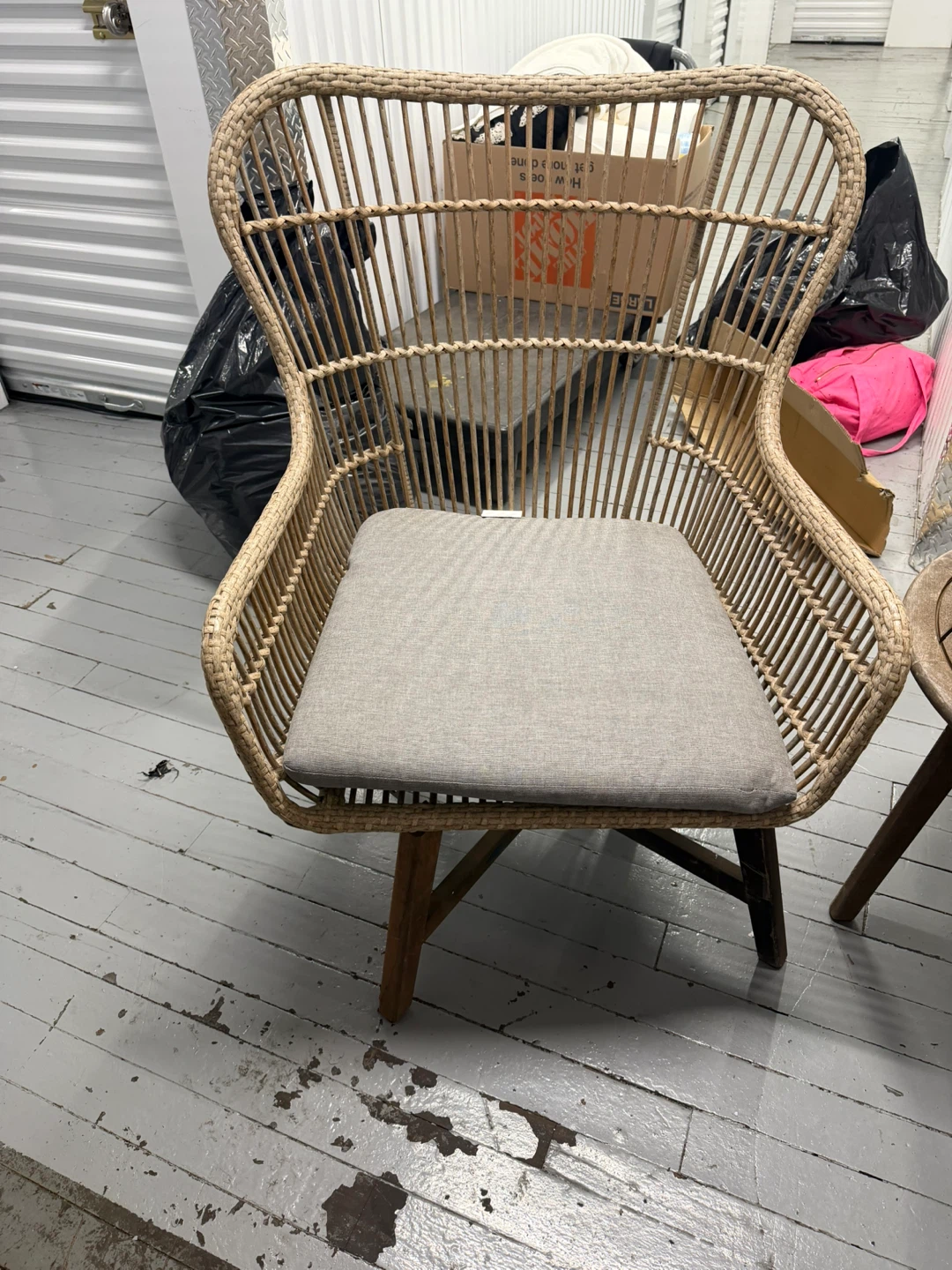 Wicker Patio Set with Table and 2 Chairs Martha Stewart - photo 4