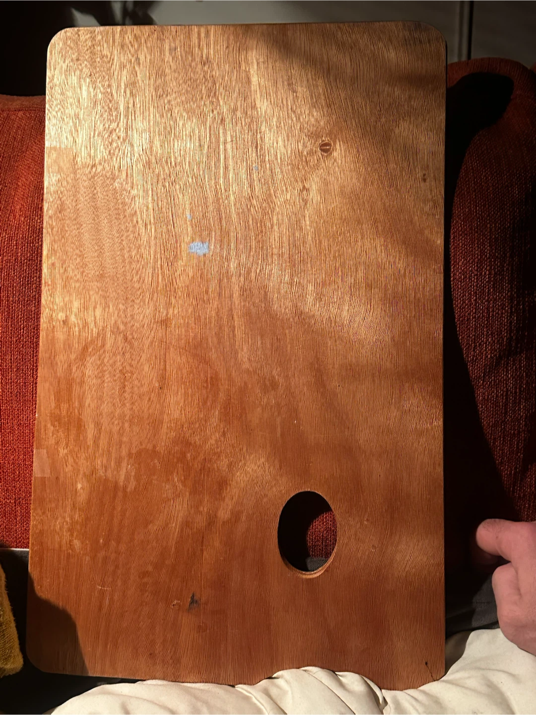 Vintage Wood Artist Palette Large 18x11.25 Painters Oil Board - photo 2