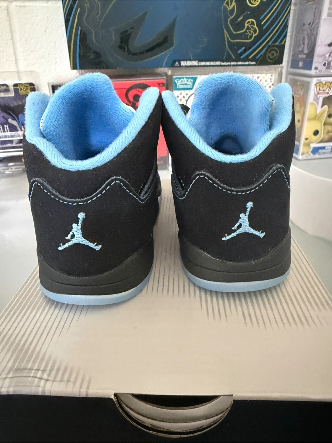 Jordan 5 Retro TD Toddler Shoes Black Blue Size 8c - photo 5