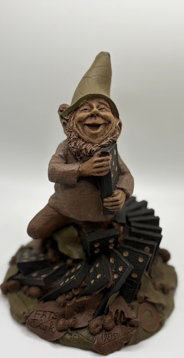 Fats Clark 1985 Gnome Domino Figurine