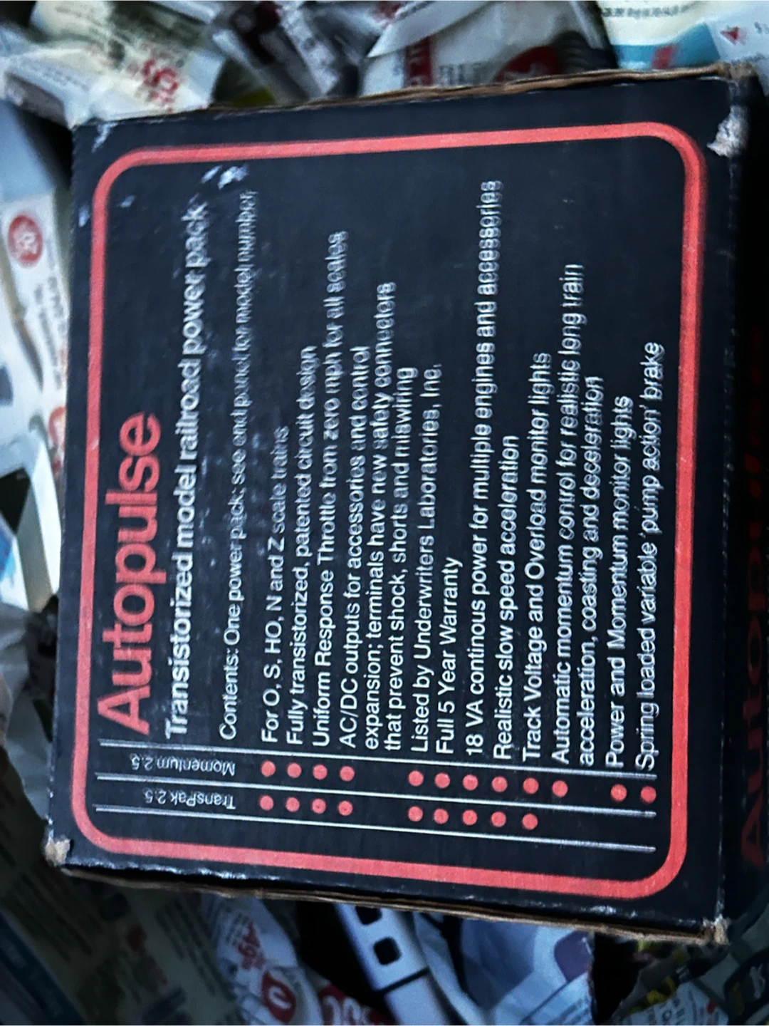 Vintage Troller Autopulse Momentum 2.5 Train Power Pack
