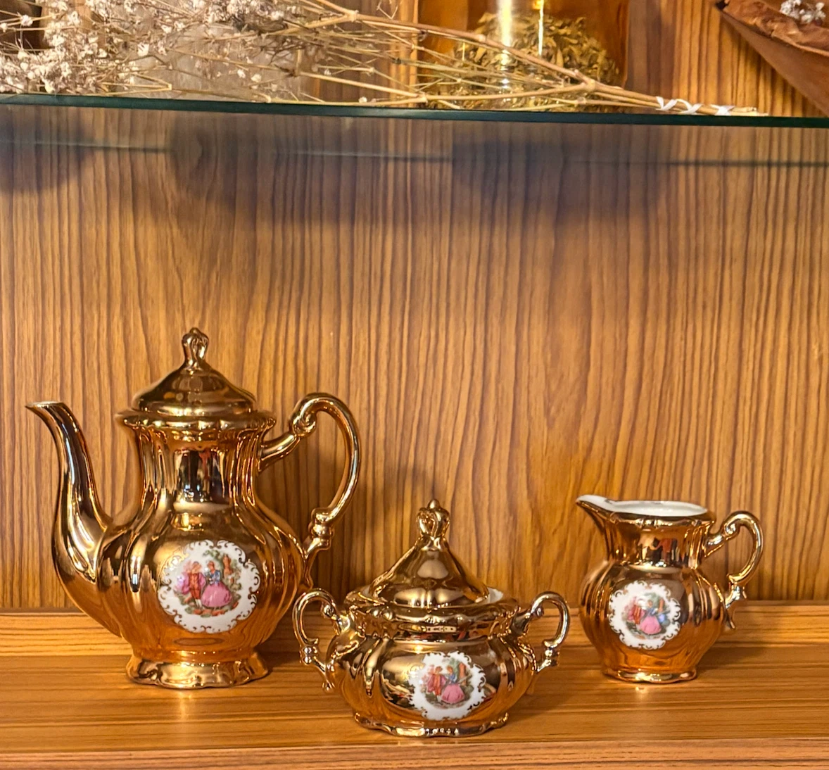 1960’s Haruta Empress Tea Set – Gold Porcelain