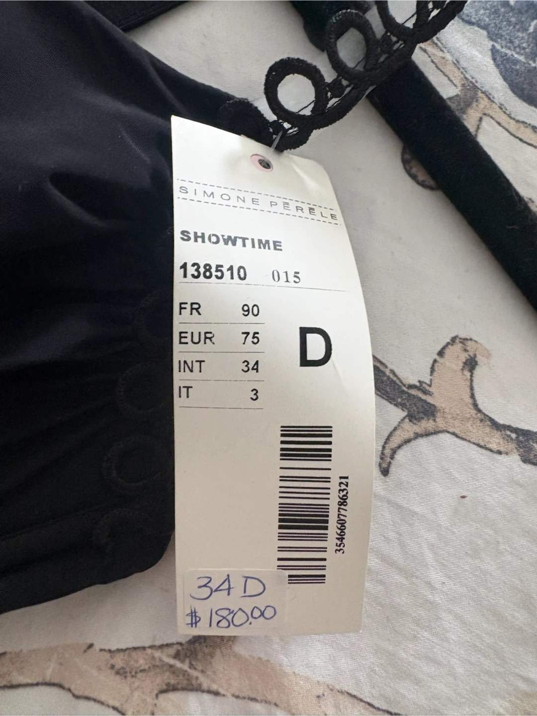 Simone Perele Showtime Black Bodysuit 34D - photo 3