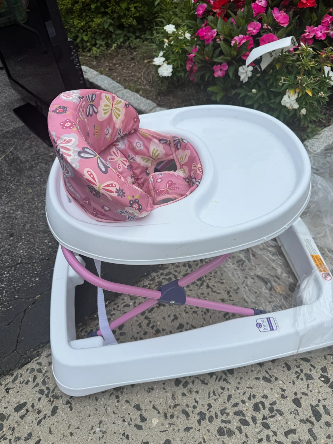 Pink Butterfly Baby Walker
