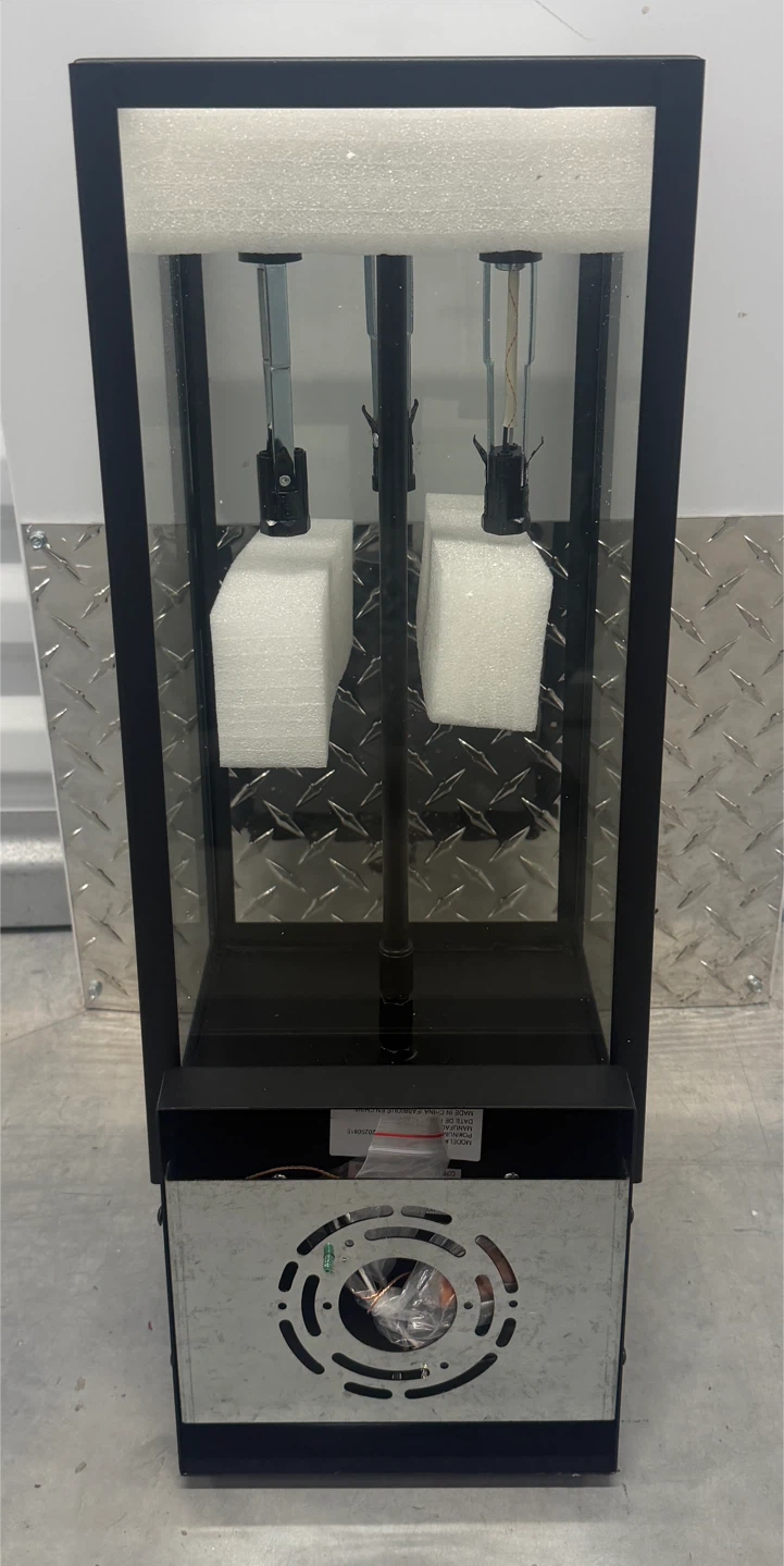 21” Large Modern Black Glass Wall Lantern / Sconce - New - photo 4