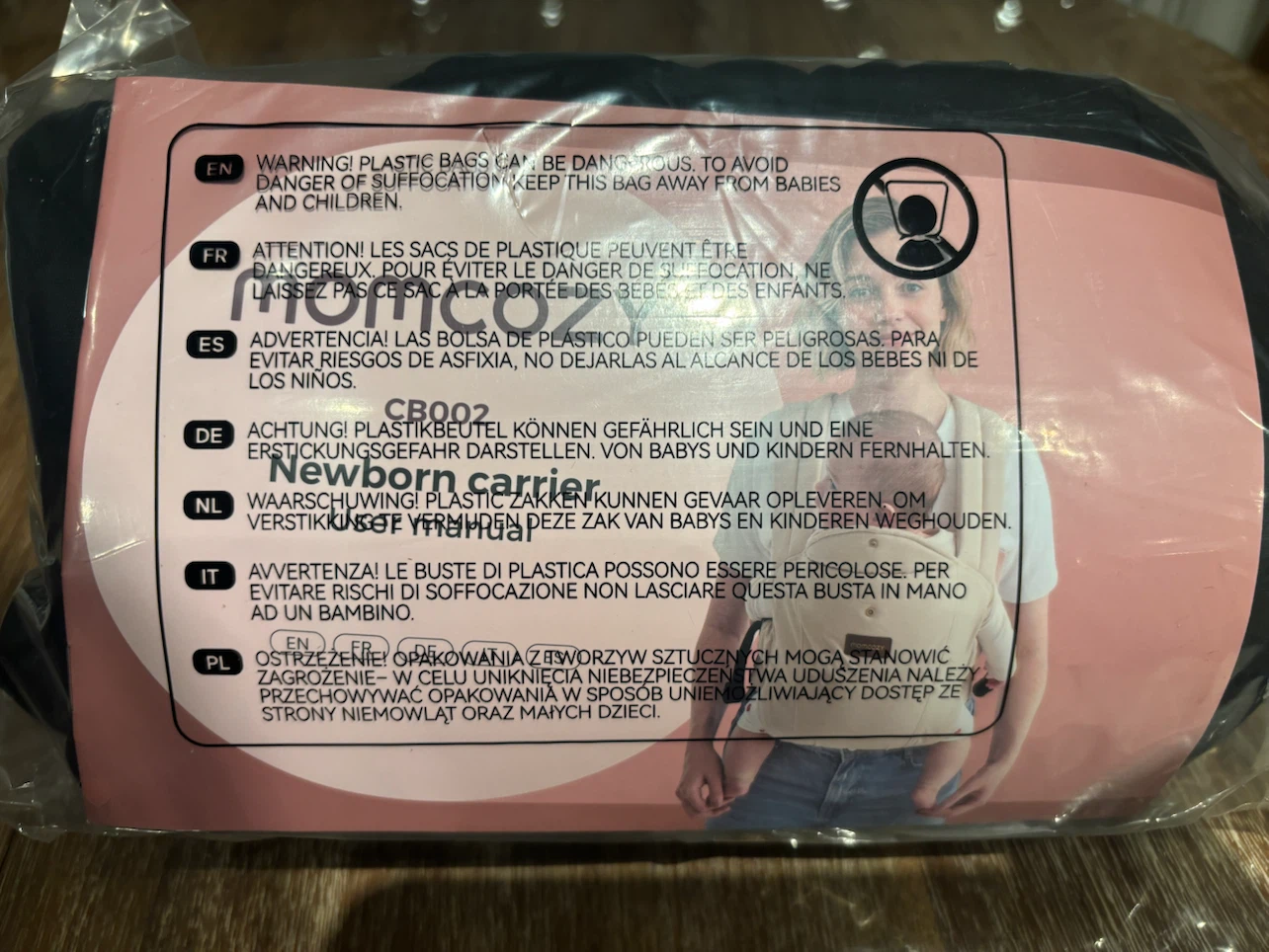 BNIB Momcozy Newborn Carrier - Black - photo 5