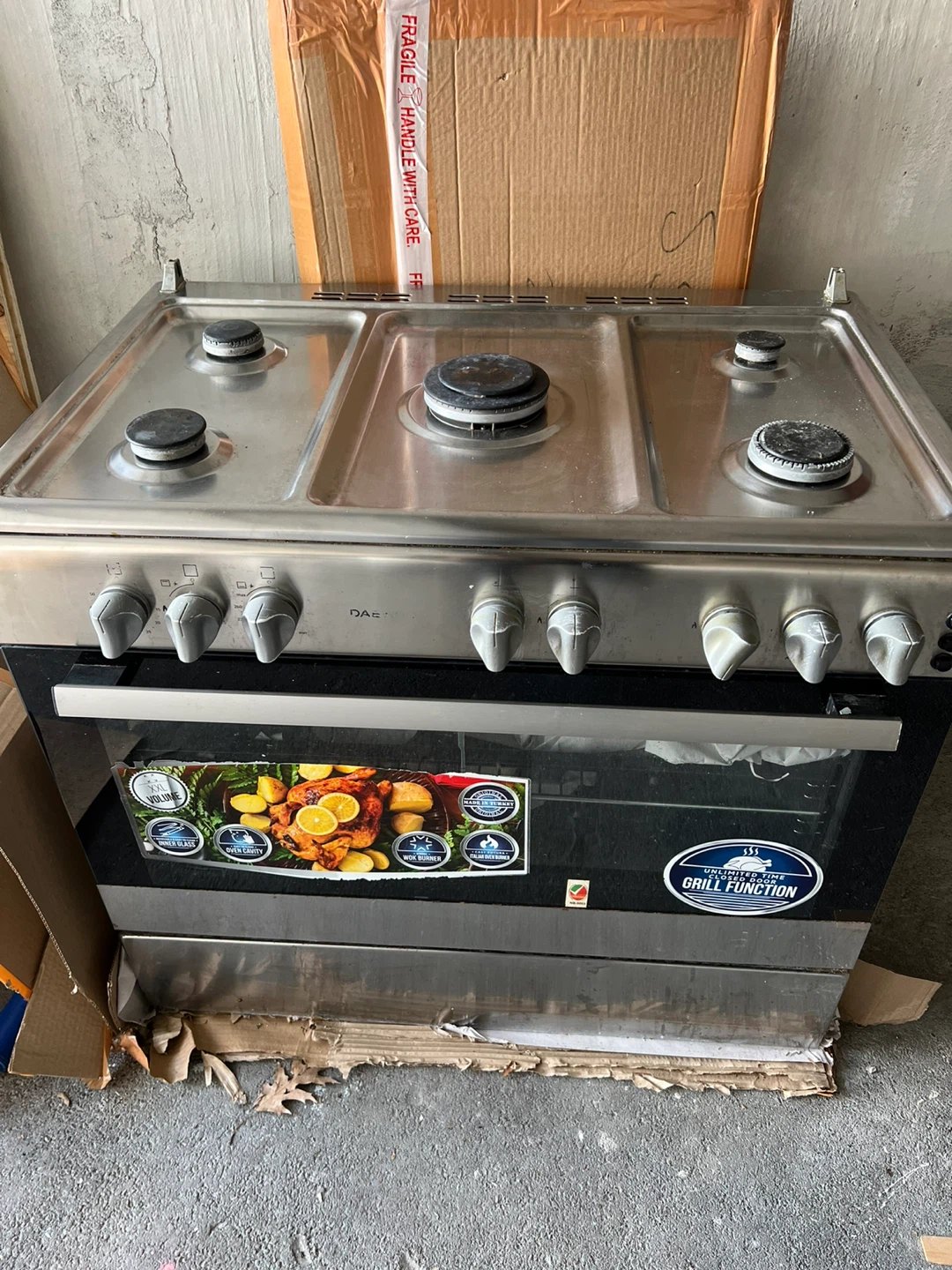 Stainless Steel Gas Stove 36”
