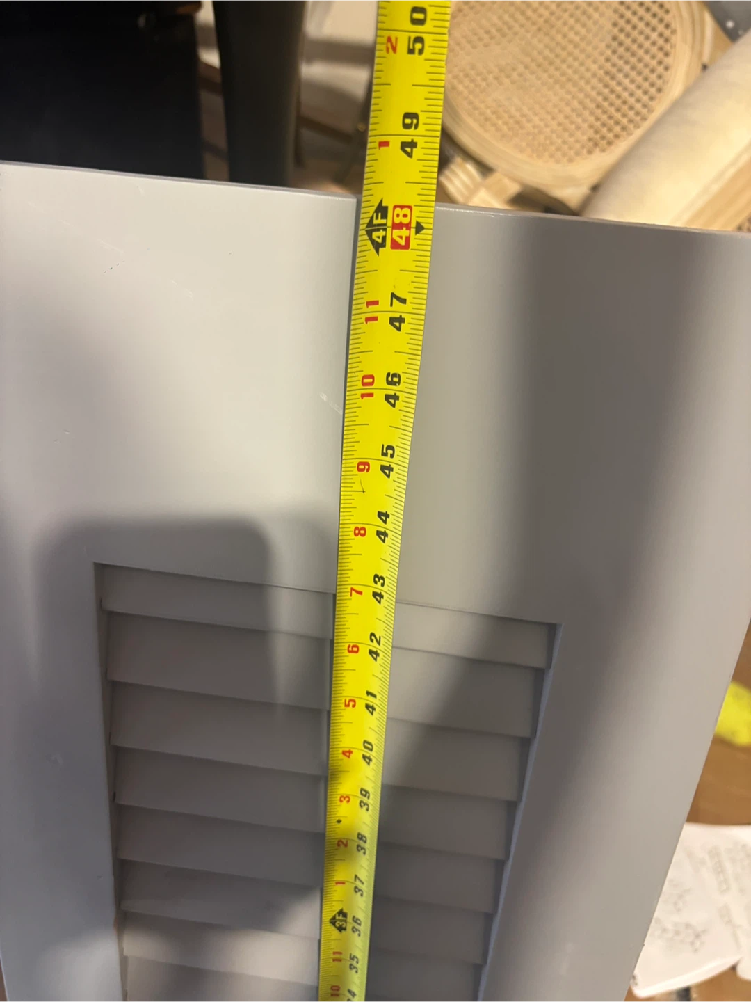 Pair of Grey Louvered Shutters - photo 4