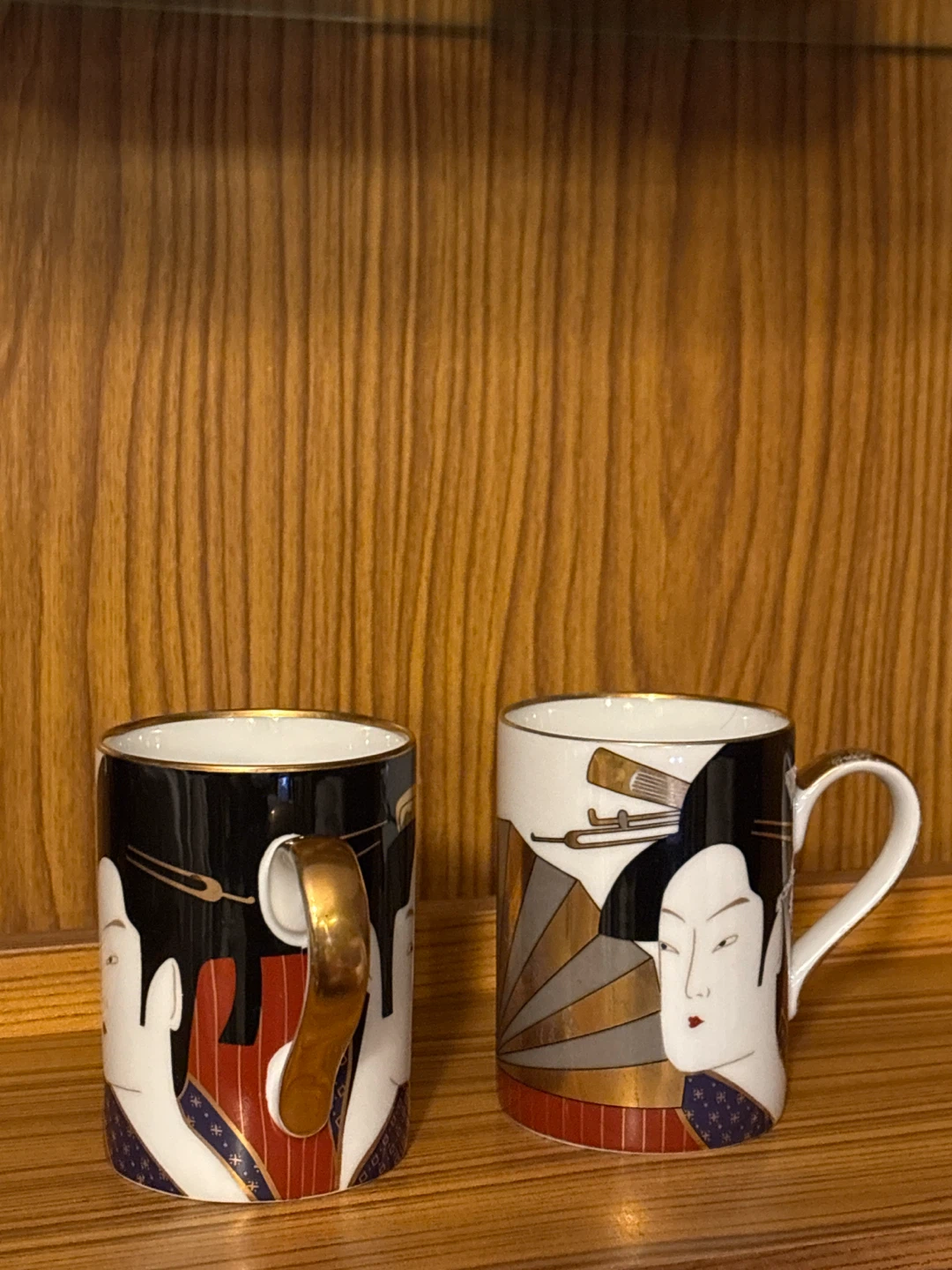 1980’s Fitz & Floyd GEISHA mugs sold as pair - photo 2