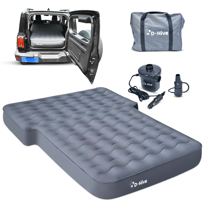 D-Hive SUV Air Mattress with Electric Pump - Grey