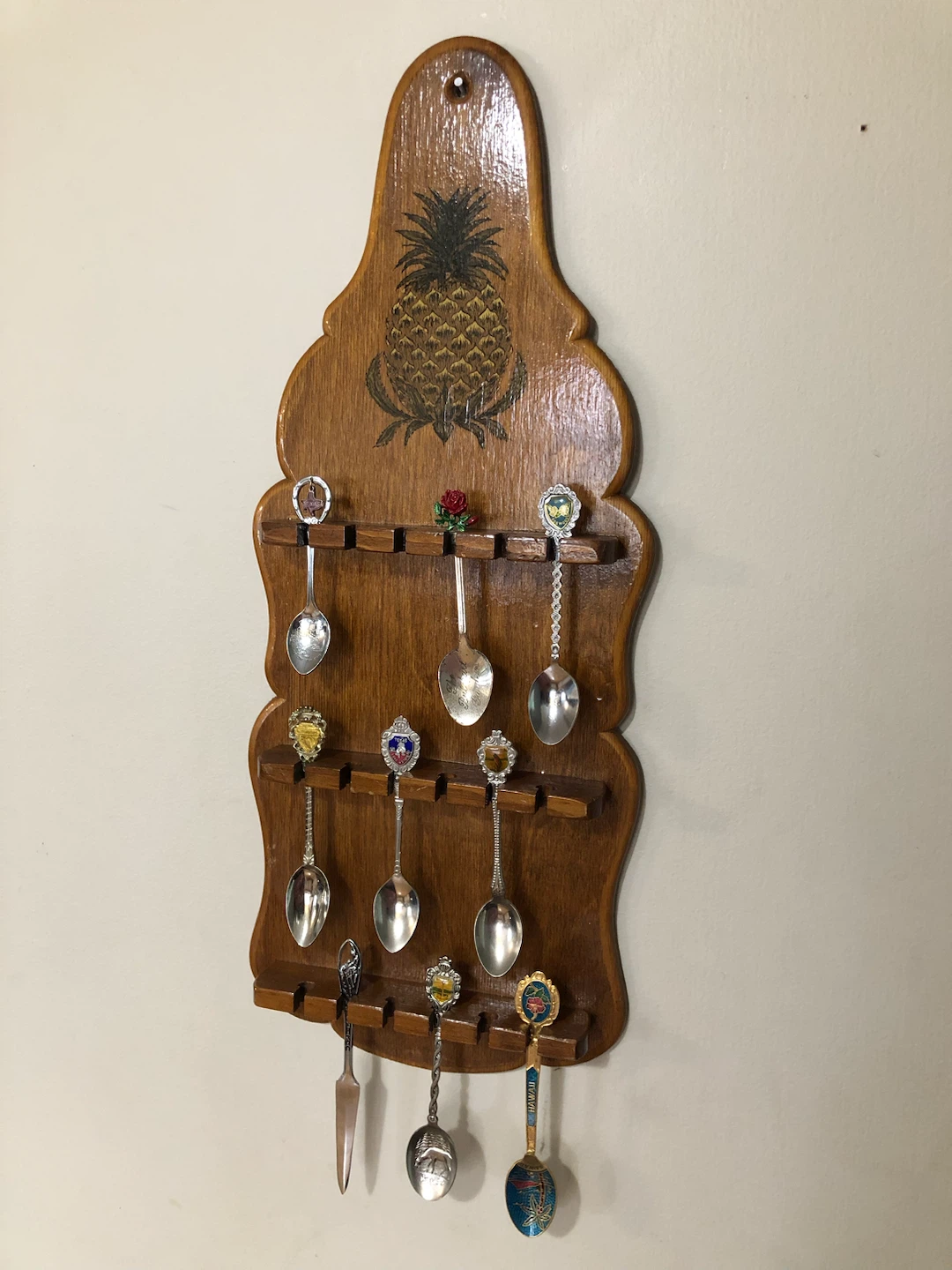 Souvenir Spoons Collection Display Rack