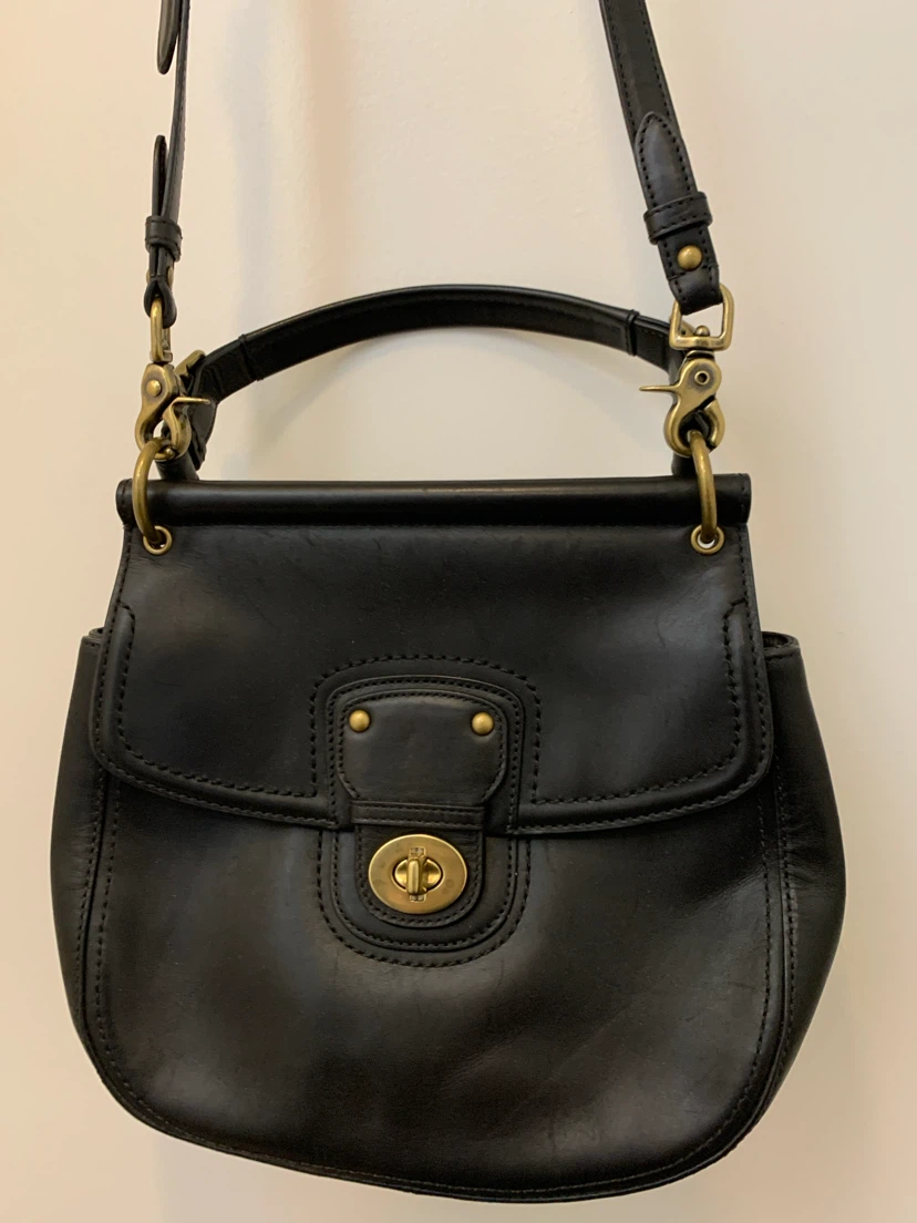 Black Leather Coach Bag - photo 2