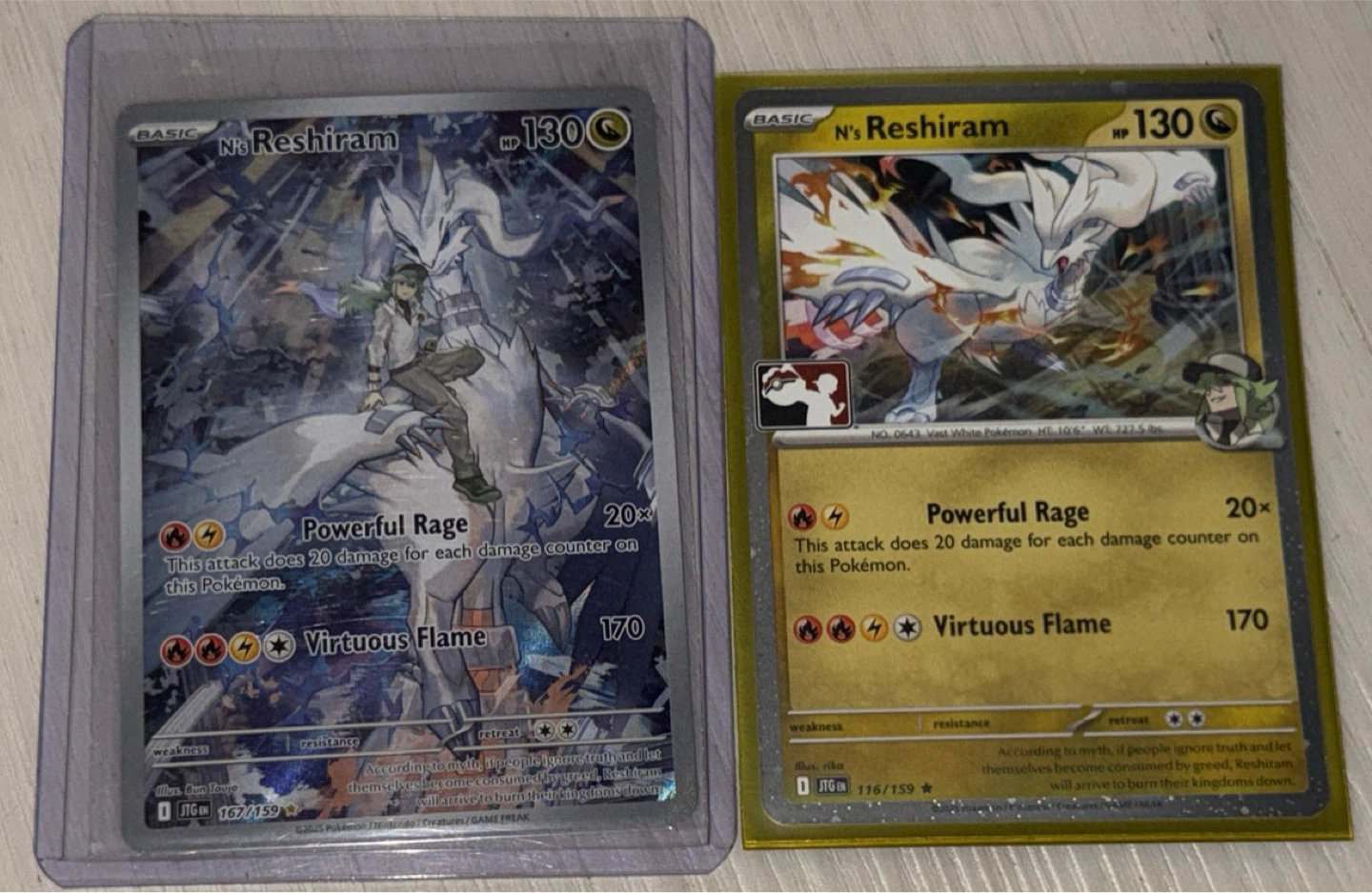 N's Reshiram Pokémon Cards (2)