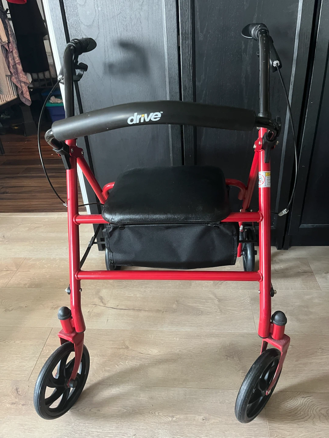 Drive Red Walker with Seat and Bag -Like New - photo 3