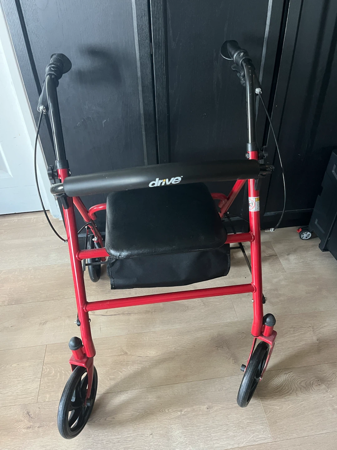 Drive Red Walker with Seat and Bag -Like New - photo 4