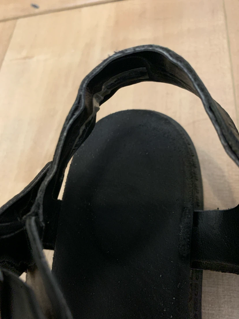 Clarks Black Leather Platform Sandals - photo 4