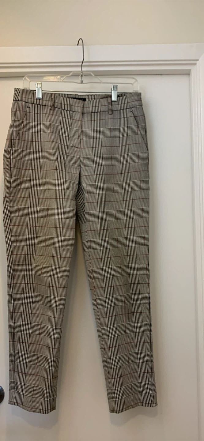 Theory Plaid Pants Size 4
