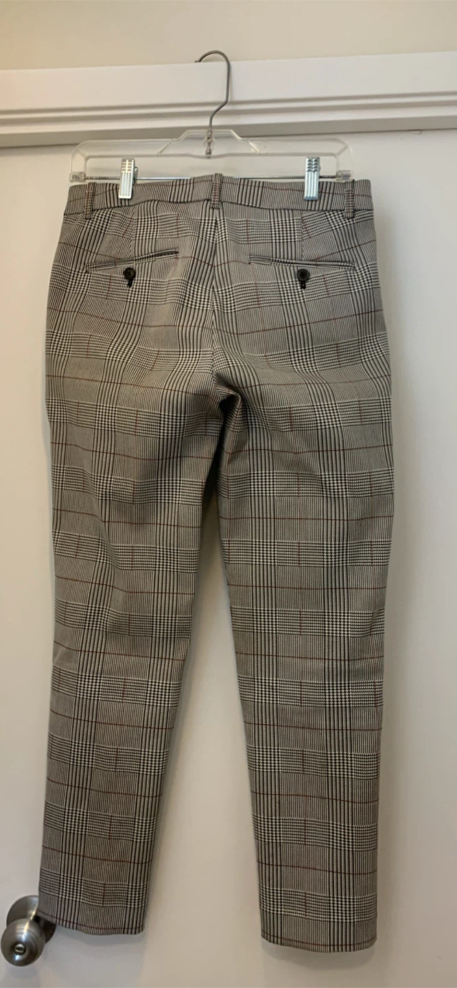 Theory Plaid Pants Size 4 - photo 2