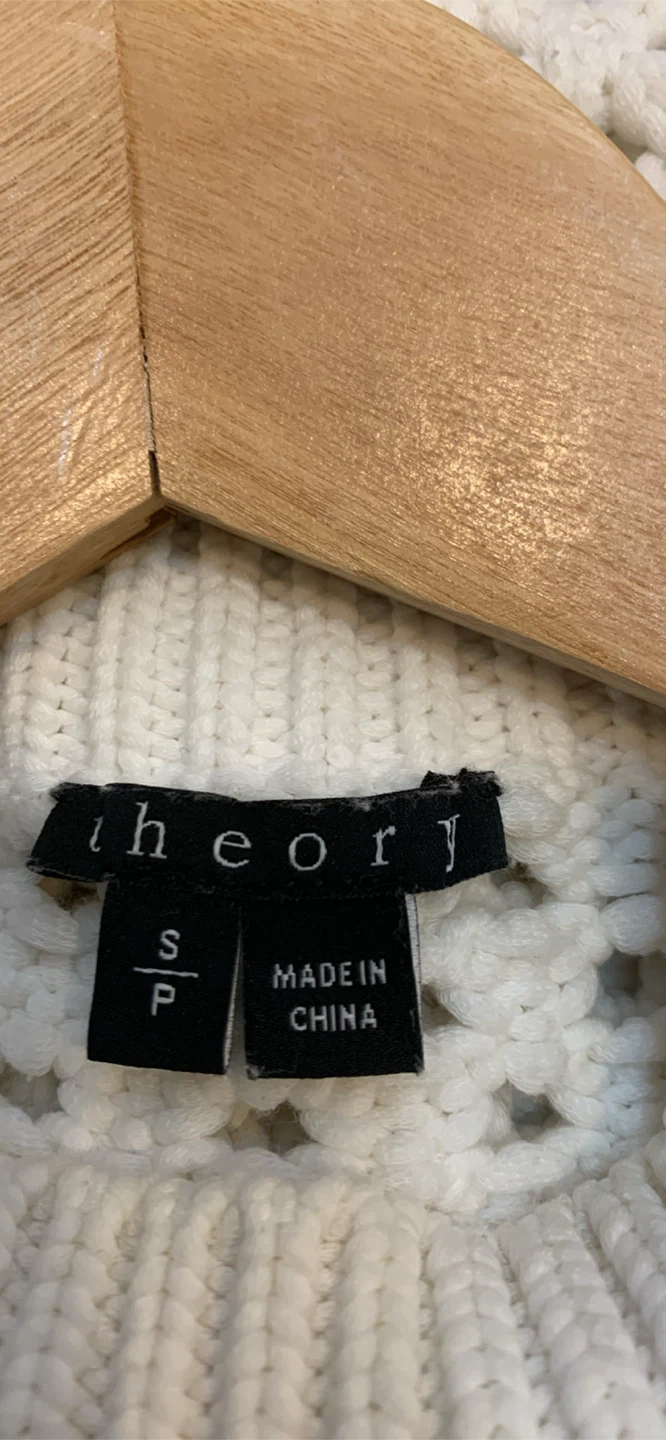 Theory Sweater Vest - Cream - Size P - photo 3