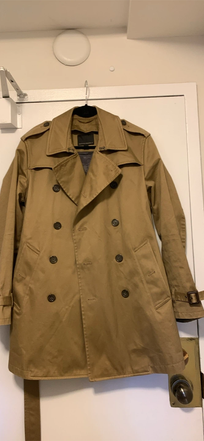 Banana Republic Quilted Vest & Trench Coat Set
