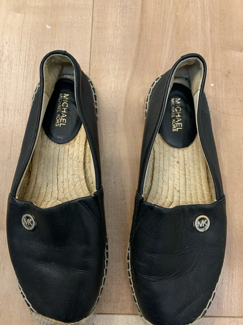 Michael Kors Black Leather Espadrille Flats - photo 2
