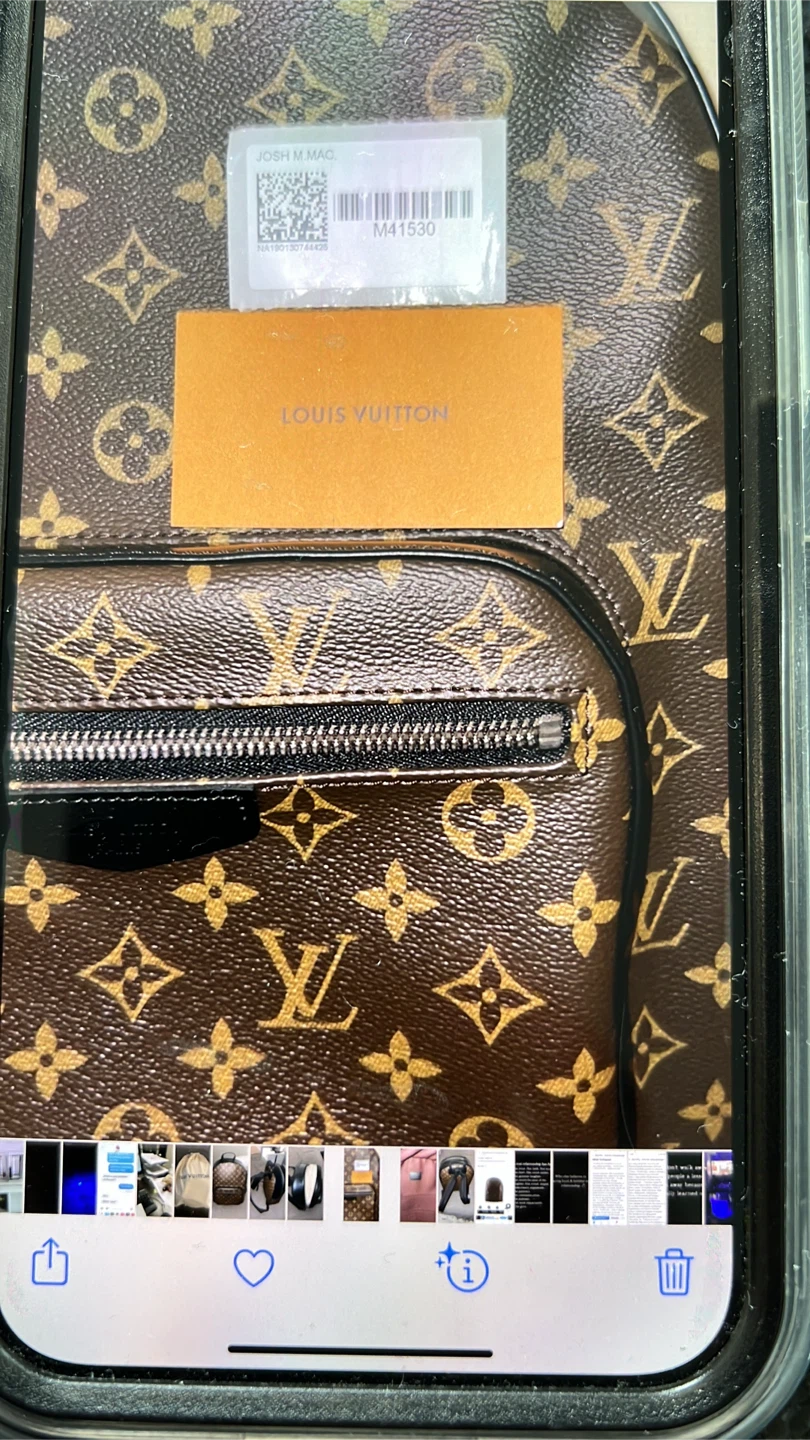 Louis Vuitton Josh Backpack Macassar Monogram Canvas