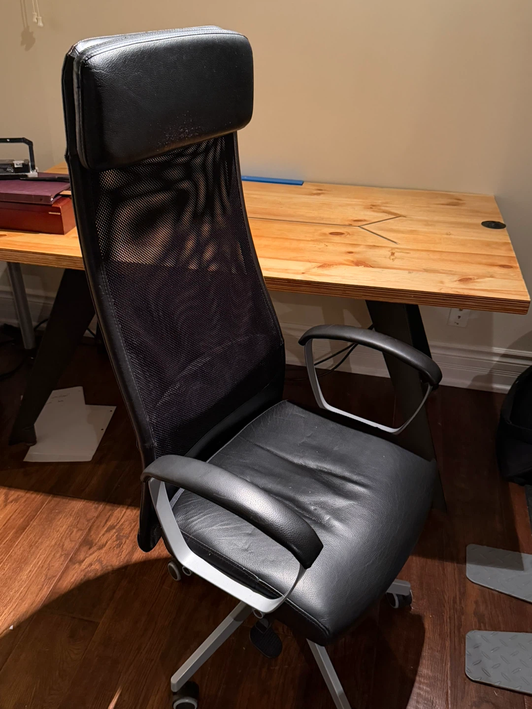 Ikea Black Mesh Back Office Chair - photo 2