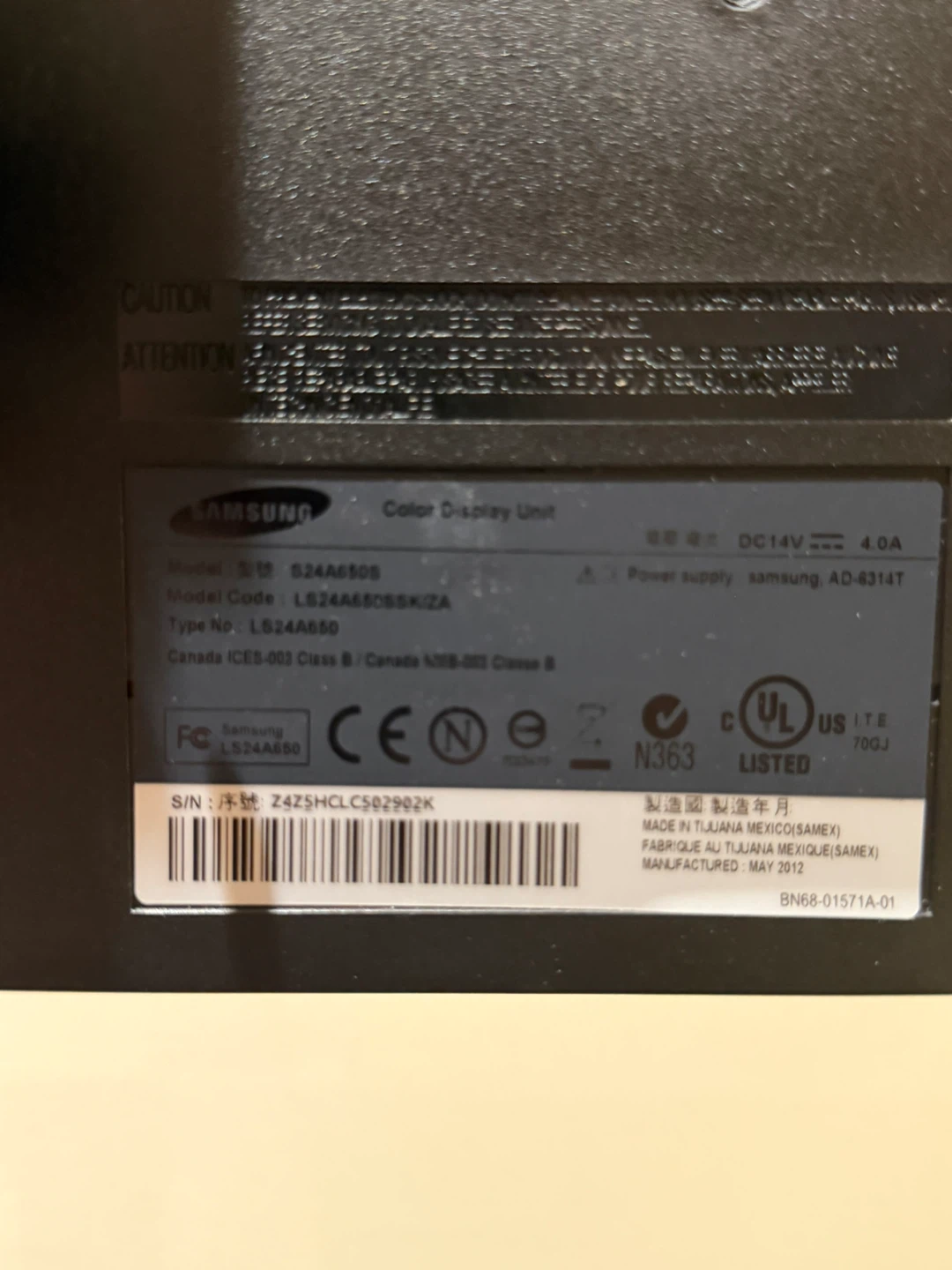 Samsung 24 inch SyncMaster SA650 Monitor - photo 3