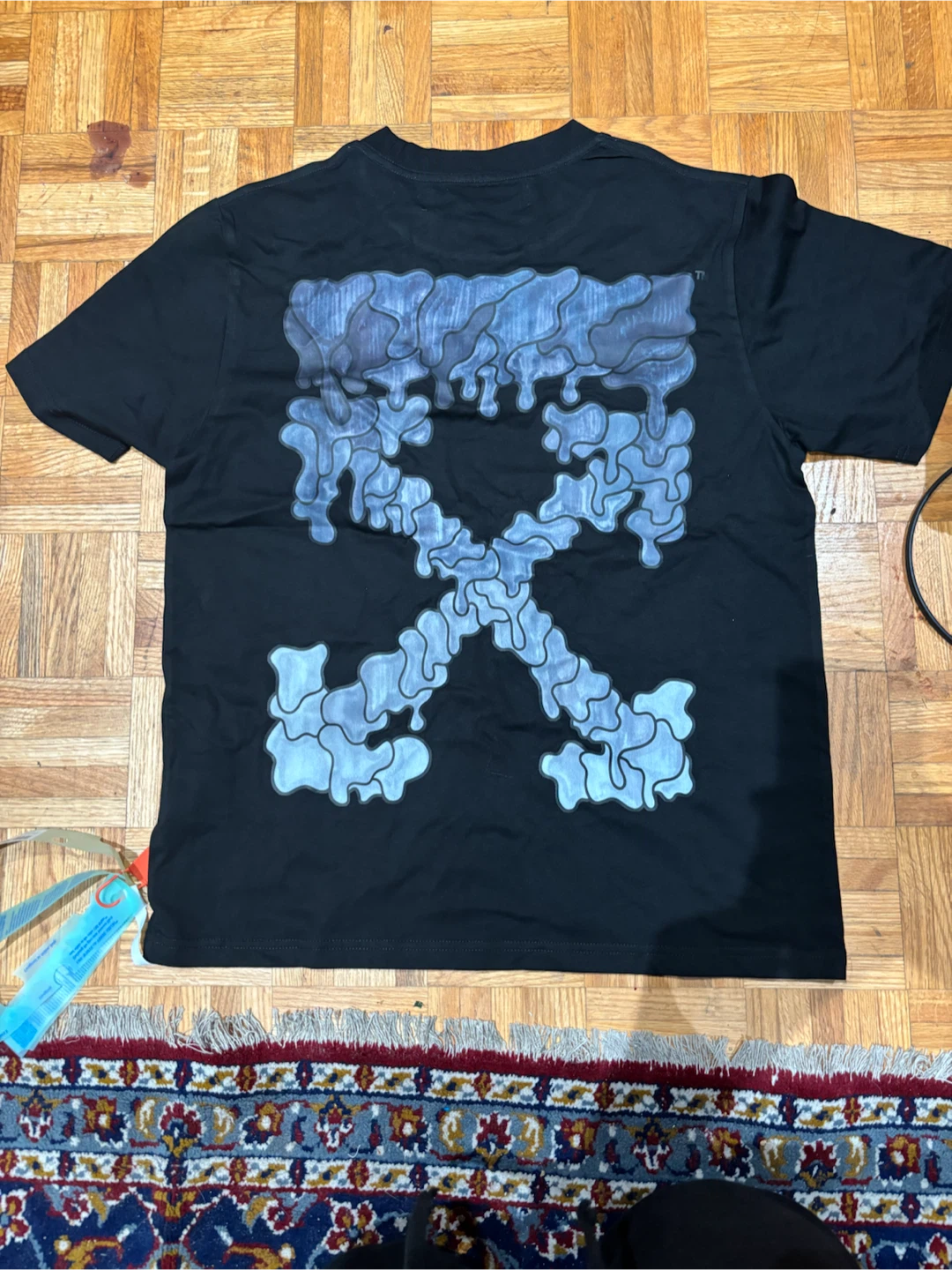 Off-White Black Dripping Arrows T-Shirt - photo 2