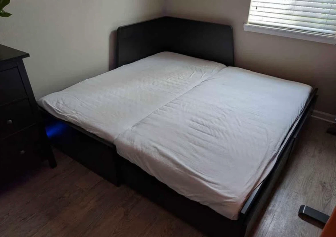IKEA FLEKKE Daybed frame with 2 drawers, black-brown, Twin - photo 2