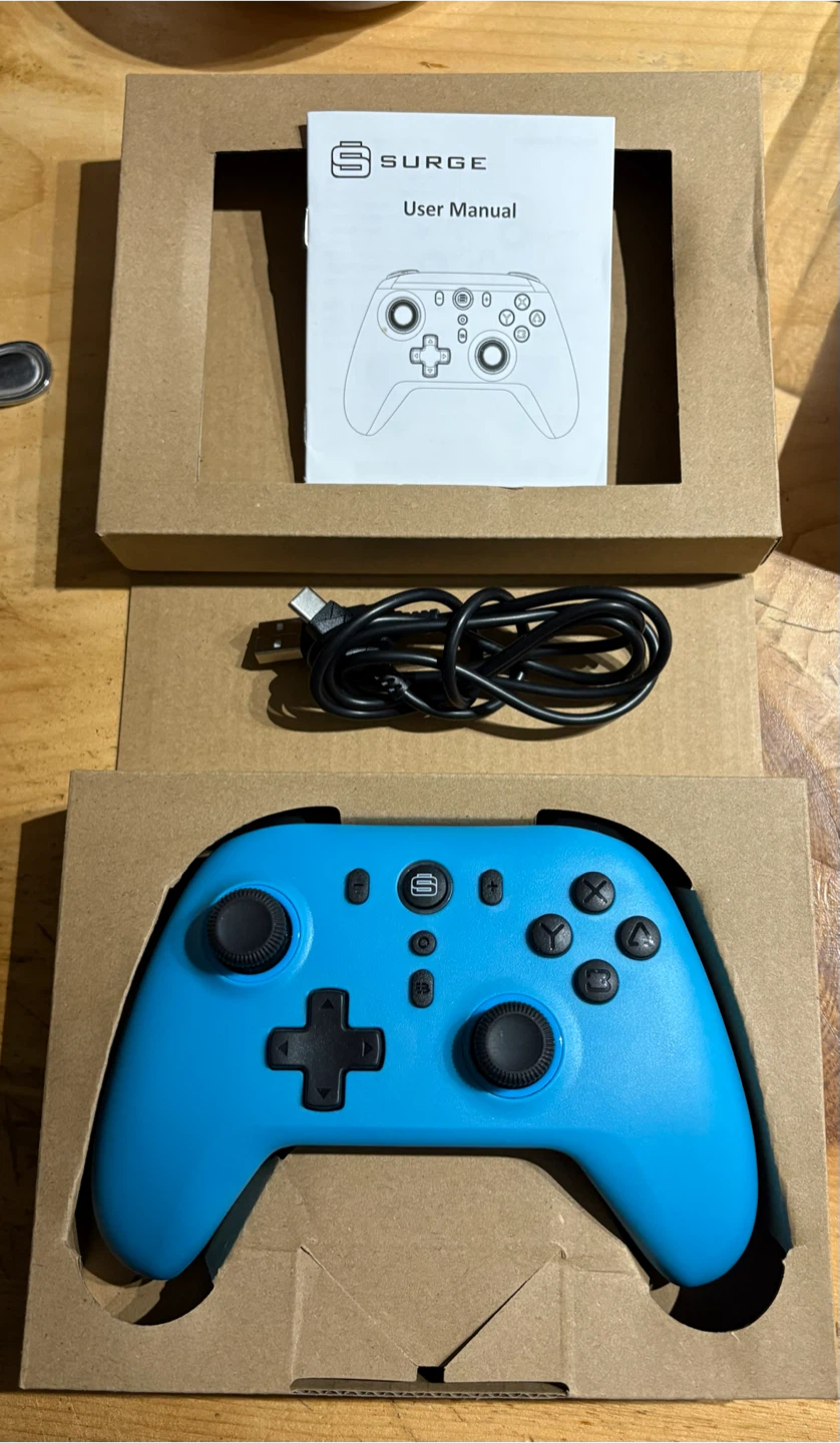 Surge Wireless Pro Controller for Nintendo Switch - Blue - photo 3
