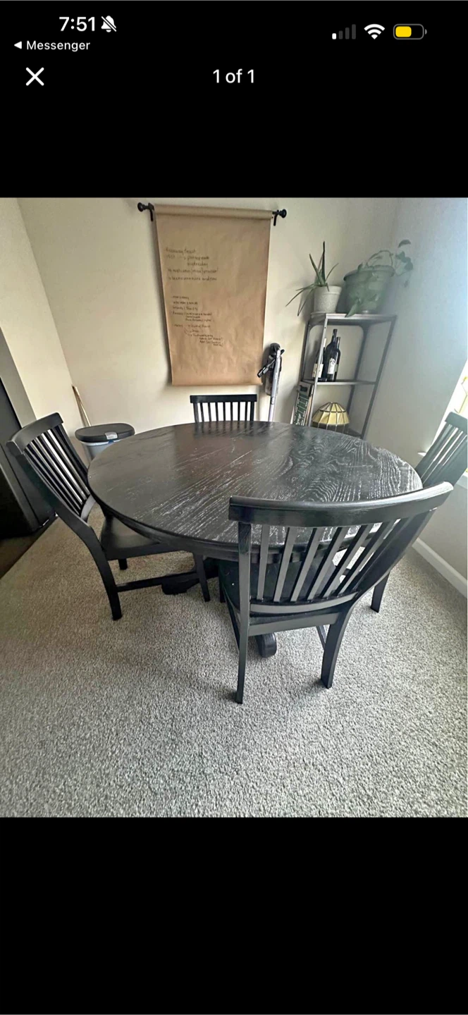 Round Wooden Table
