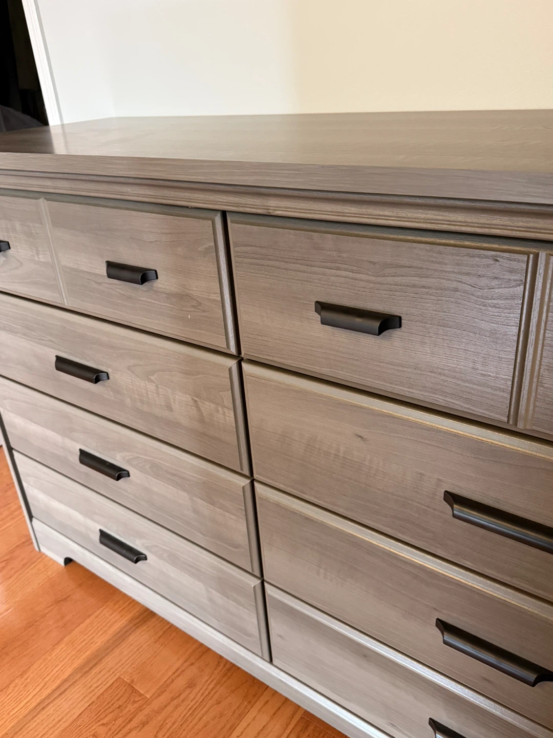 Grey Wood Dresser with 8 Drawers - photo 2