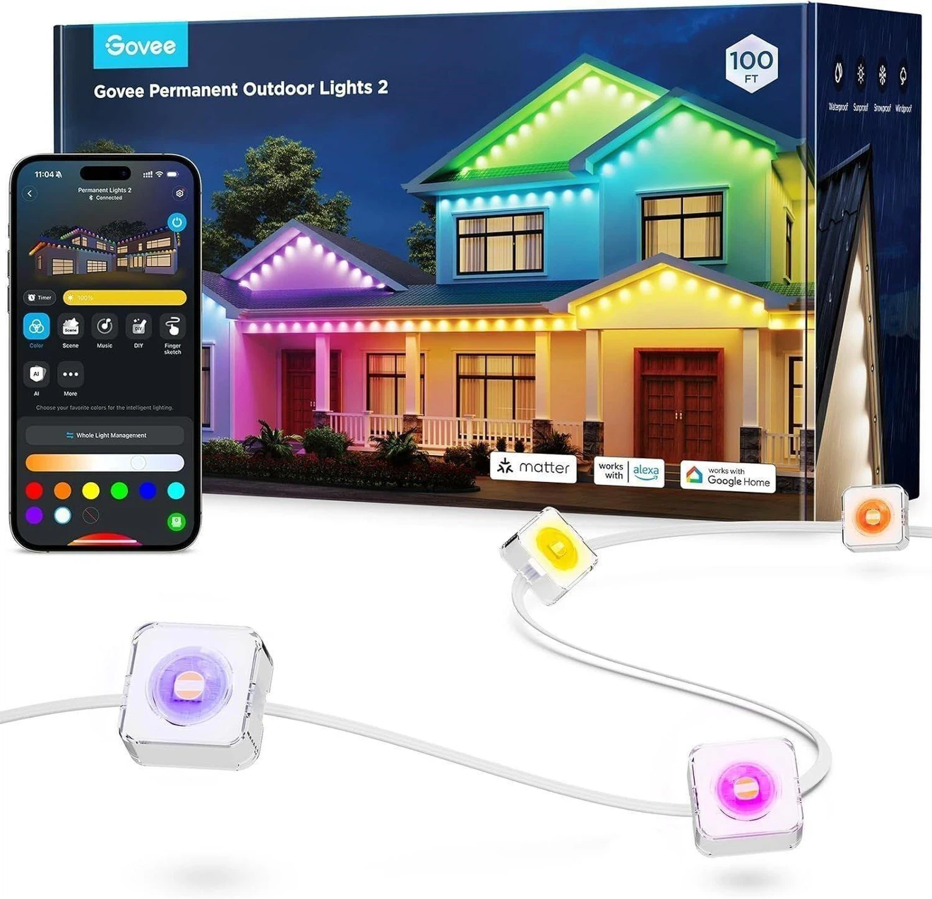 Govee Permanent Outdoor Lights 2 - 100 FT - photo 2