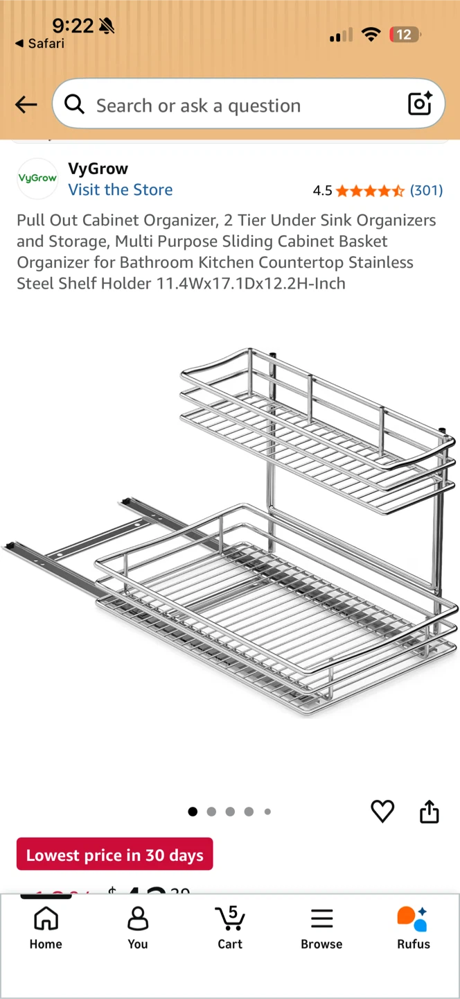 Cabinet organizer used - photo 2